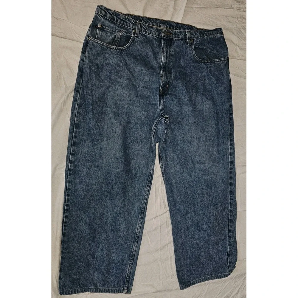 VTG Y2K Ralph Lauren Polo Jeans Co Banner Jean Mens 40x32 Loose Fit Baggy Denim
